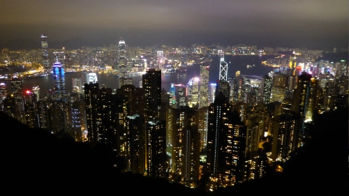 Hong Kong Ausblick vom Peak