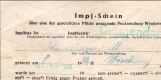 Impfschein Pokenimpfung 1948