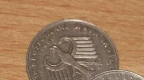 2 Mark Münze mit Konrad Adenauer