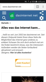 Mobile Version von dasinternet.net