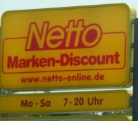 Schild Netto Supermarkt