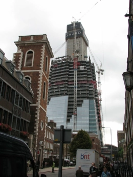The Shard im Bau 2010