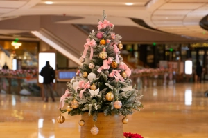 Weihnachten in Einkaufszentrum in China