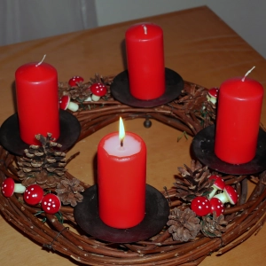Adventskranz 1. Advent