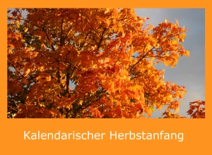 Kalendarischer Herbstanfang