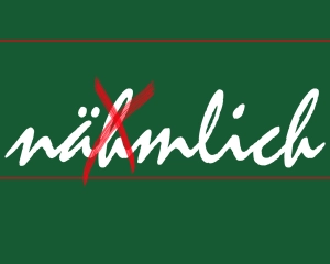 nämlich mit durchgestrichenem H