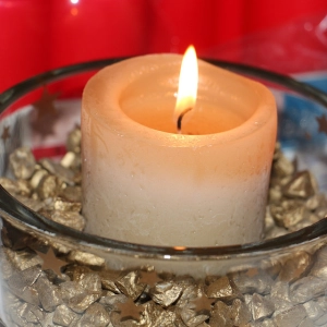 Weihnachtliche Kerze
