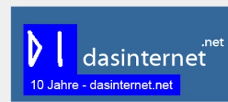 Spezielles Logo zu 10 Jahren dasinternet.net