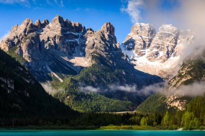 Lago di Landro (Dürrensee) in den Dolomiten