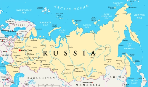 Karte Russland
