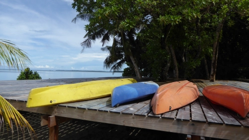 Bild der Tages - Kanus an der Küste von Palau