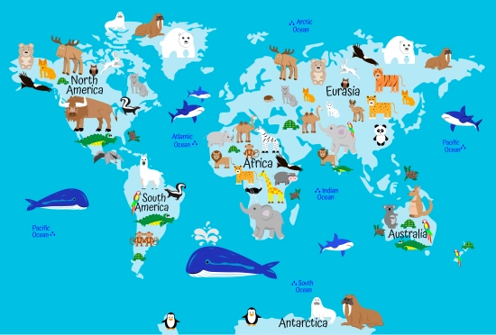 Welttierkarte