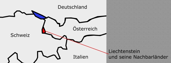 Nachbarländer von Liechtenstein